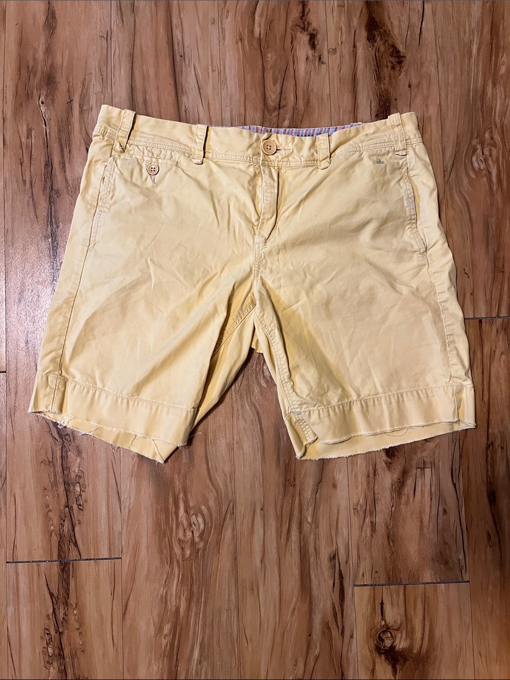 Women's Light Yellow Casual Bermuda Shorts
